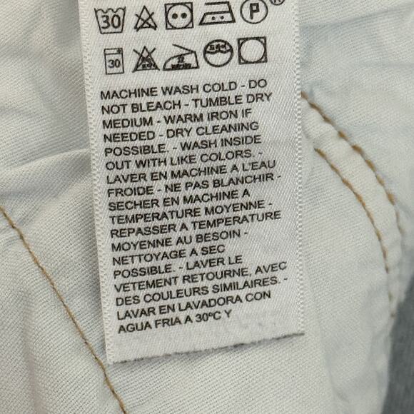 Levi's 501 Cropped Jeans Women’s 30x26 Straight-Leg High Rise Blue Two Tone - Picture 8 of 16